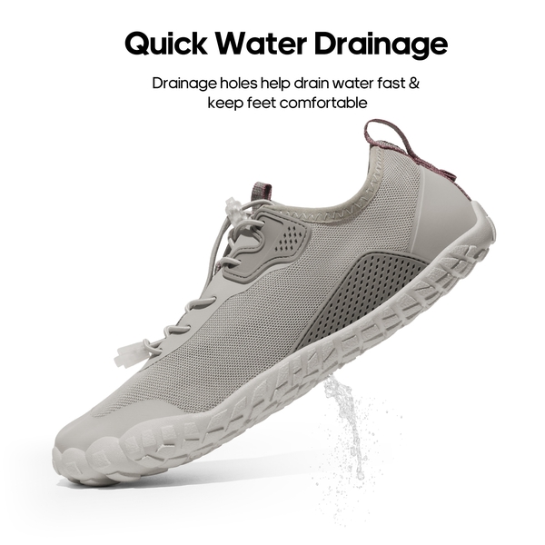 Women's Barefoot Breathable Water Shoes  - GREY - 4
